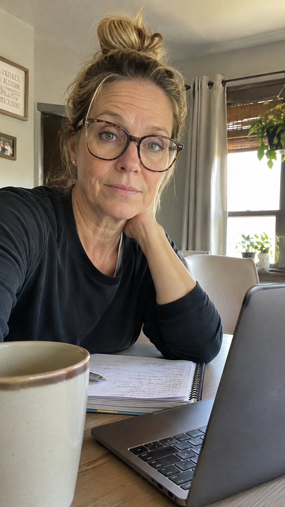 A capable woman adjusting to a less predictable midlife routine